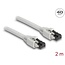 Delock RJ45 Network Cable Cat.8.1 S/FTP 2 m up to 40 Gbps grey