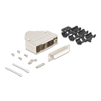 DeLOCK Delock Sub-D connector housing 44 pin metal including female connector and mounting material