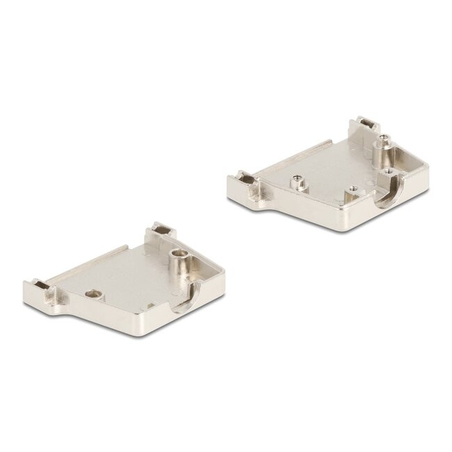 Delock Sub-D connector housing 50 pin metal including male connector and mounting material