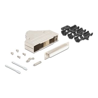 DeLOCK Delock Sub-D connector housing 37 pin metal including female connector and mounting material