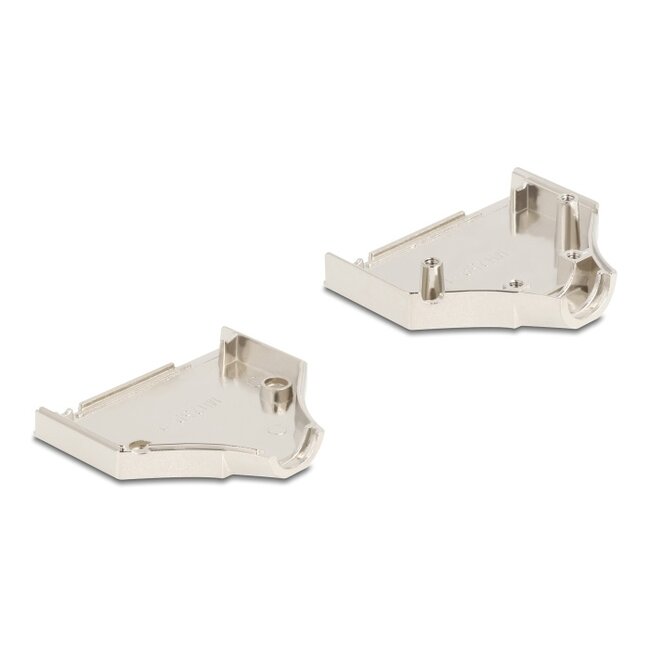 Delock Sub-D connector housing 25 pin metal including male connector and mounting material