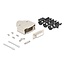 Delock Sub-D connector housing 15 pin metal including female connector and mounting material
