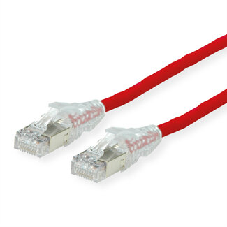 Dätwyler DÄTWYLER Patchkabel Kat.6A (Class EA) S/FTP, CU 7702 flex LSOH, AMP v2, rot, 15 m