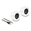 Delock Mini Stereo PC Speaker with 3.5 mm stereo jack male and USB powered white