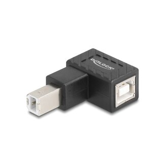 DeLOCK Delock USB 2.0 Adapter USB Type-B male to USB Type-B female 90° angled downwards