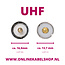 Mini UHF (m) - UHF (v) adapter | 50 Ohm