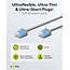 UTP CAT6a slimline netwerkkabel | LSZH | grijs | 0,15 meter
