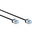 UFTP CAT6a slimline netwerkkabel | LSZH | zwart | 0,15 meter