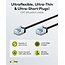 UFTP CAT6a slimline netwerkkabel | LSZH | zwart | 0,15 meter