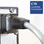 Dual IEC Lock C19 - C20 stroomkabel voor UPS/PDU | 3x 1,50mm | wit | 2 meter