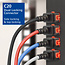 Dual IEC Lock C19 - C20 stroomkabel voor UPS/PDU | 3x 1,50mm | blauw | 1 meter