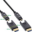 InLine® HDMI AOC cable, Ultra High Speed HDMI cable, 8K4K, black, 10m