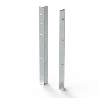 Schroff SCHROFF EuropacPRO 19" beugel voor textielkoppakking, Type F, Greepgaten, 9 HE