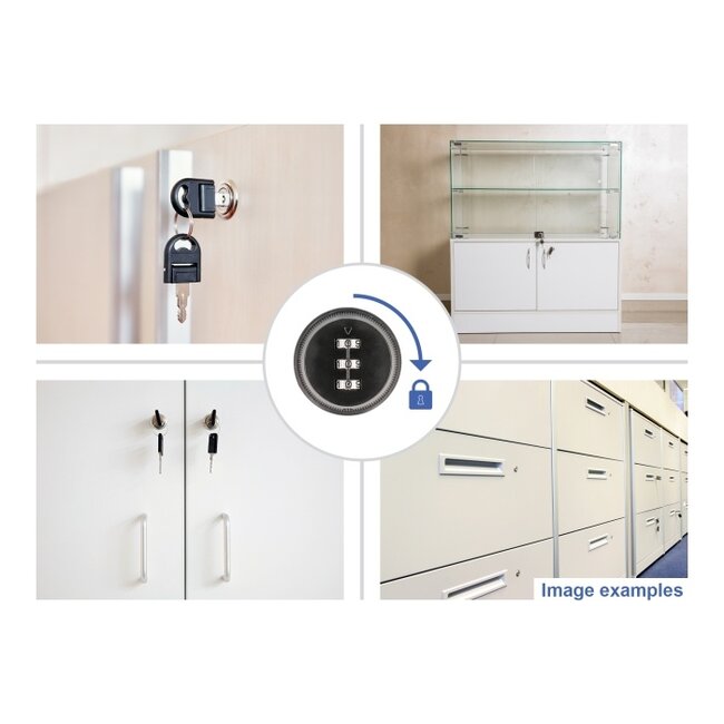 Navilock Cylinder Lever Lock for equipment cabinets with combination code - 16 x 19 mm / 0-90