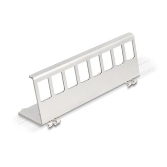 DeLOCK Delock Keystone Metal Mounting 8 Port for DIN rail