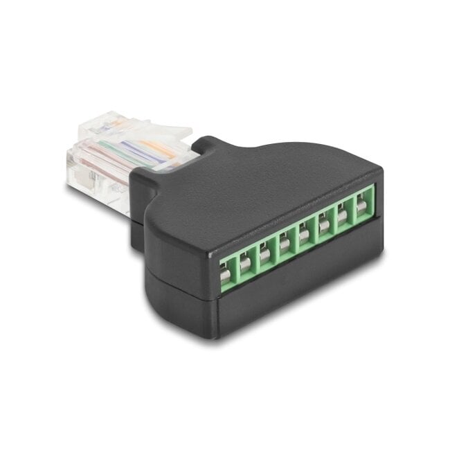 Delock RJ45 plug to Terminal Block with screwdriver Cat.5e