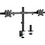 InLine® Desk Bracket for 2x TV / LED / TFT Display up to 81cm 32", max. 9kg, black