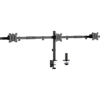 InLine® InLine® Desk Bracket for  3x TV / LED / TFT Display up to 81cm 32" max. 7kg black