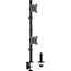 InLine® Desk Bracket for 2x TV / LED / TFT Display up to 81cm 32" max. 9kg vertical black