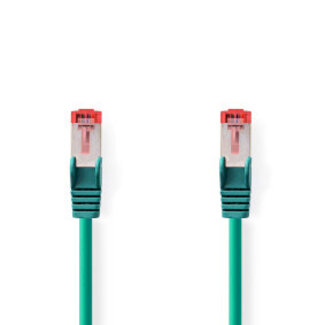 Nedis CAT6 Netwerkkabel | RJ45 Male | RJ45 Male | S/FTP | 0.50 m | Rond | LSZH | Groen | Label