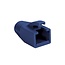 RJ45 netwerkplug huls | kabel tot 8mm | 50 stuks | blauw
