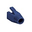 RJ45 netwerkplug huls | kabel tot 8mm | 50 stuks | blauw