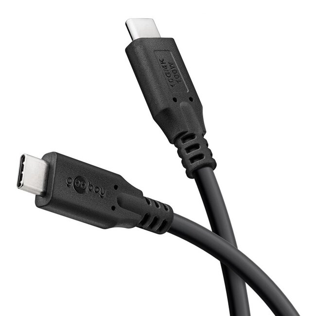 USB-C kabel | USB3.1 10 Gbps | PD 100W | 4K 60Hz | zwart | 2 meter