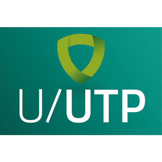 UTP CAT6a slimline netwerkkabel | LSZH | wit | 1 meter