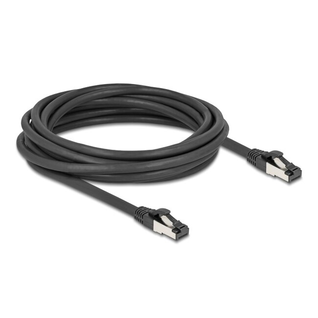 Delock RJ45 Network Cable Cat.8.1 S/FTP 5 m up to 40 Gbps black