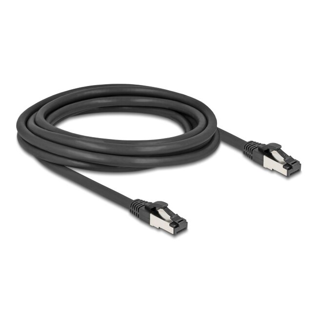 Delock RJ45 Network Cable Cat.8.1 S/FTP 3 m up to 40 Gbps black
