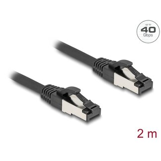 DeLOCK Delock RJ45 Network Cable Cat.8.1 S/FTP 2 m up to 40 Gbps black