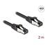 Delock RJ45 Network Cable Cat.8.1 S/FTP 2 m up to 40 Gbps black
