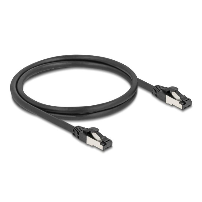 Delock RJ45 Network Cable Cat.8.1 S/FTP 1 m up to 40 Gbps black