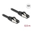 Delock RJ45 Network Cable Cat.8.1 S/FTP 0.5 m up to 40 Gbps black