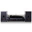 Platenspeler met Bluetooth® en twee externe luidsprekers zwart