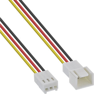 InLine® InLine® Ventilatorkabel verlengsnoer, 3-pins Molex stekker/socket, lengte 2m