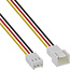 InLine® Ventilatorkabel verlengsnoer, 3-pins Molex stekker/socket, lengte 2m