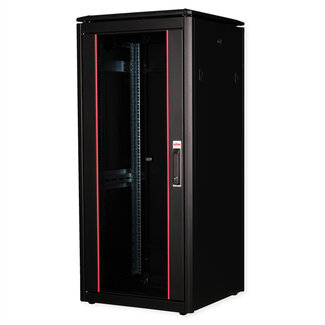 Roline ROLINE 19-inch netwerkkast Pro 26 U, 600x600 BxD Glazen deur zwart