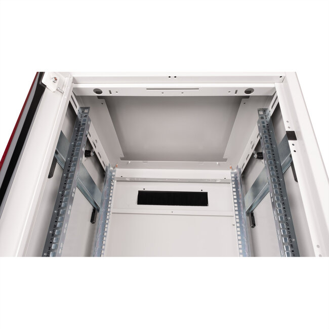 ROLINE 19-inch netwerkkast Pro 42 U, 600x600 BxD Glazen deur grijs