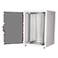 ROLINE 19-inch netwerkkast Basic 22 U, 800x800 BxD Glazen deur grijs