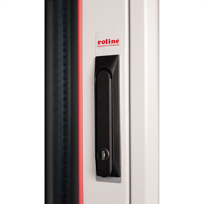 ROLINE 19-inch netwerkkast Basic 22 U, 800x800 BxD Glazen deur grijs