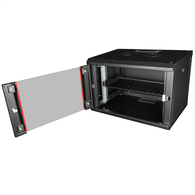 ROLINE 19-inch plank 1 U, 250 mm diep 15 kg zwart