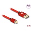 Delock Mini DisplayPort to DisplayPort cable 8K 60 Hz 1 m red metal without latch