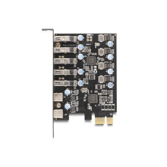 USB 5 Gbps PCI Express x1 Card to 5 x external Type-A + 2 x external USB Type-C™ female