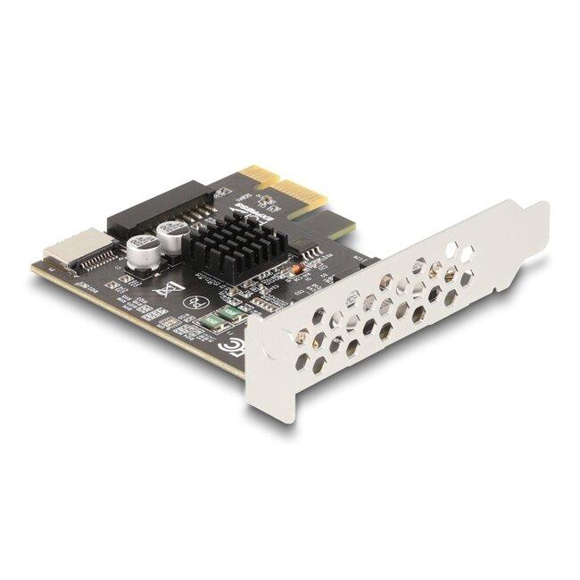 PCI Express x1 Card to 1 x internal USB 5 Gbps Type-E Key A and 1 x 19 pin USB pin header male - Low Profile Form Factor