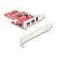 Delock PCI Express x1 Card to 2 x external FireWire B + 1 x external FireWire A - Low Profile Form Factor
