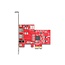 Delock PCI Express x1 Card to 2 x external FireWire B + 1 x external FireWire A - Low Profile Form Factor