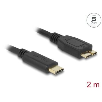 DeLOCK Delock USB 5 Gbps Cable USB Type-C™ male to USB Type Micro-B male 2 m