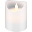 Goobay Set of 4 LED Real Wax Candles, white, incl. 12x AAA (LR03)