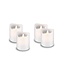 Goobay Set of 4 LED Real Wax Candles, white, incl. 12x AAA (LR03)